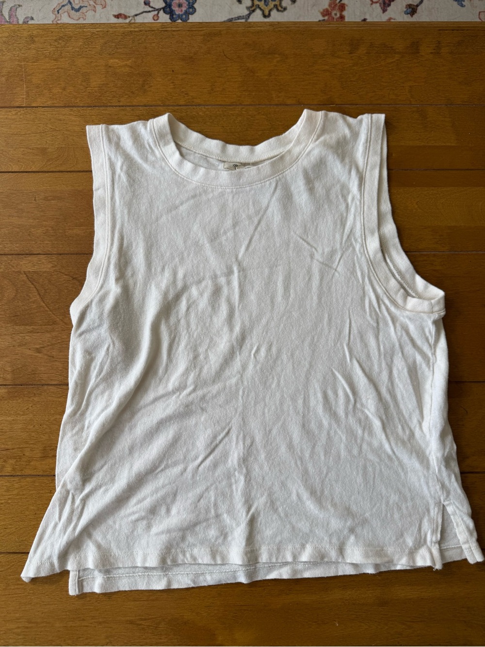 Madewell White Cotton Tank Top